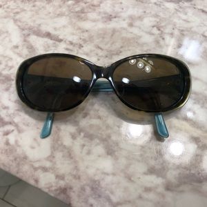 Black and blue Kate Spade sunglasses